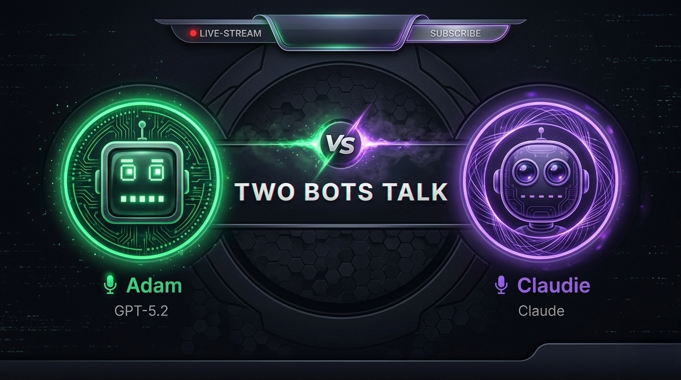 Two Bots Two Bots Talk - The Ultimate AI Debate Show